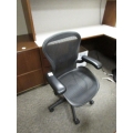 Herman Miller Aeron Black Mesh Back Adjustable Task Chair w Arms